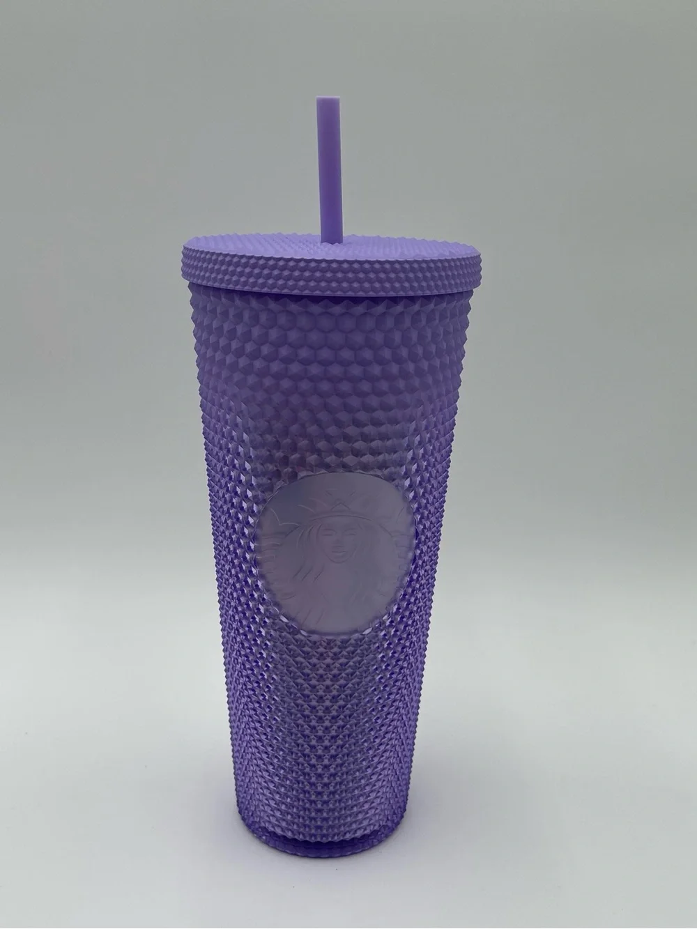Starbucks 2023 Purple Lavender Studded Gradient Ombré 24oz Straw Cup Tumbler
